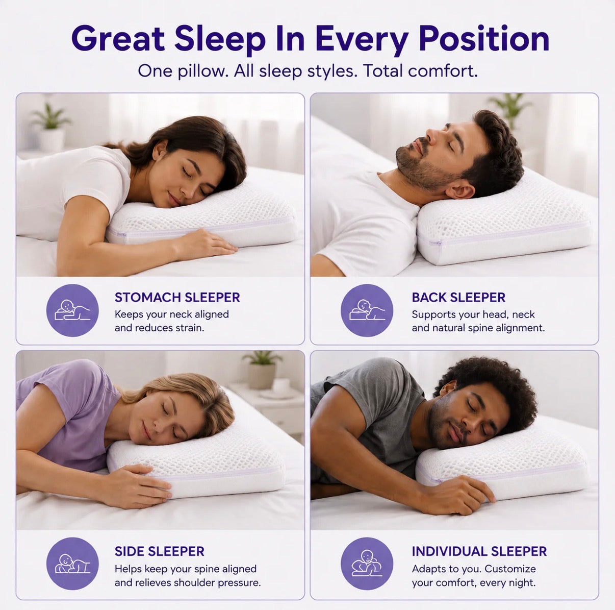 LUVO - Ergonomic Cooling Pillow